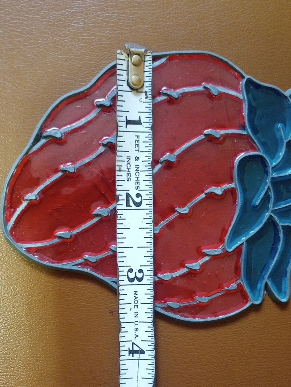 Vintage Red & Green Strawberry Sun Catcher